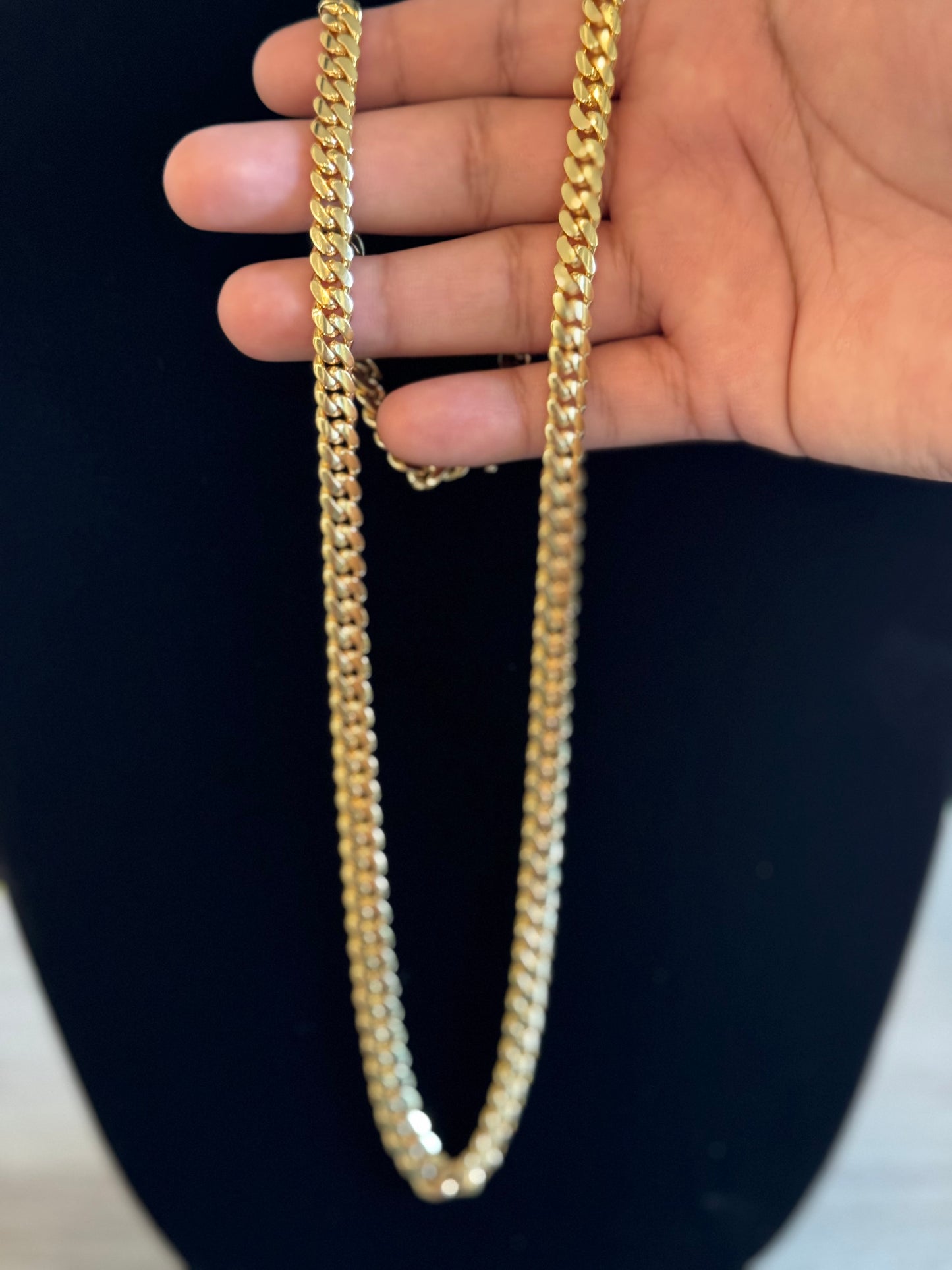 14k Yellow Gold Cuban Link Chain