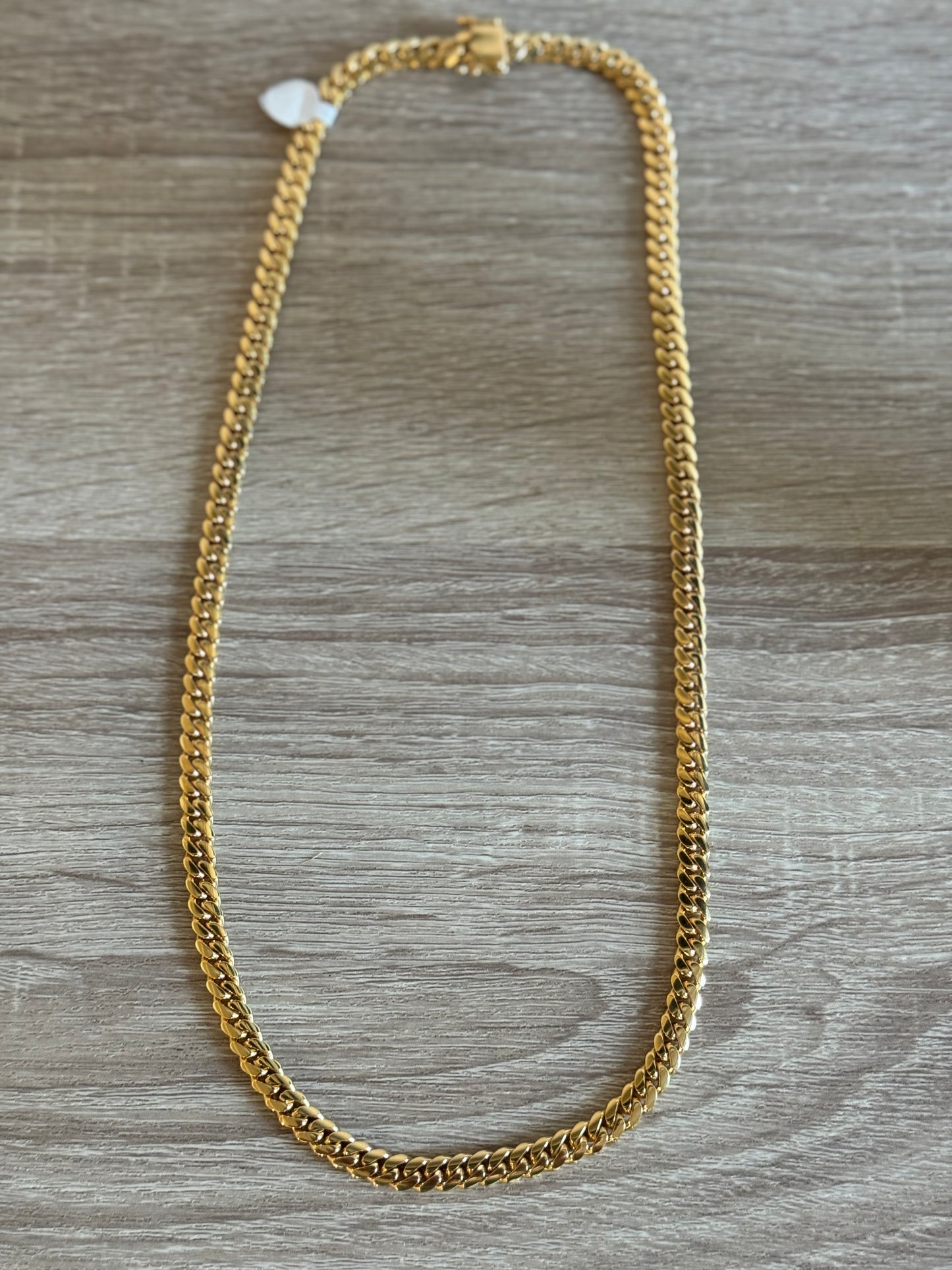 14k Yellow Gold Cuban Link Chain