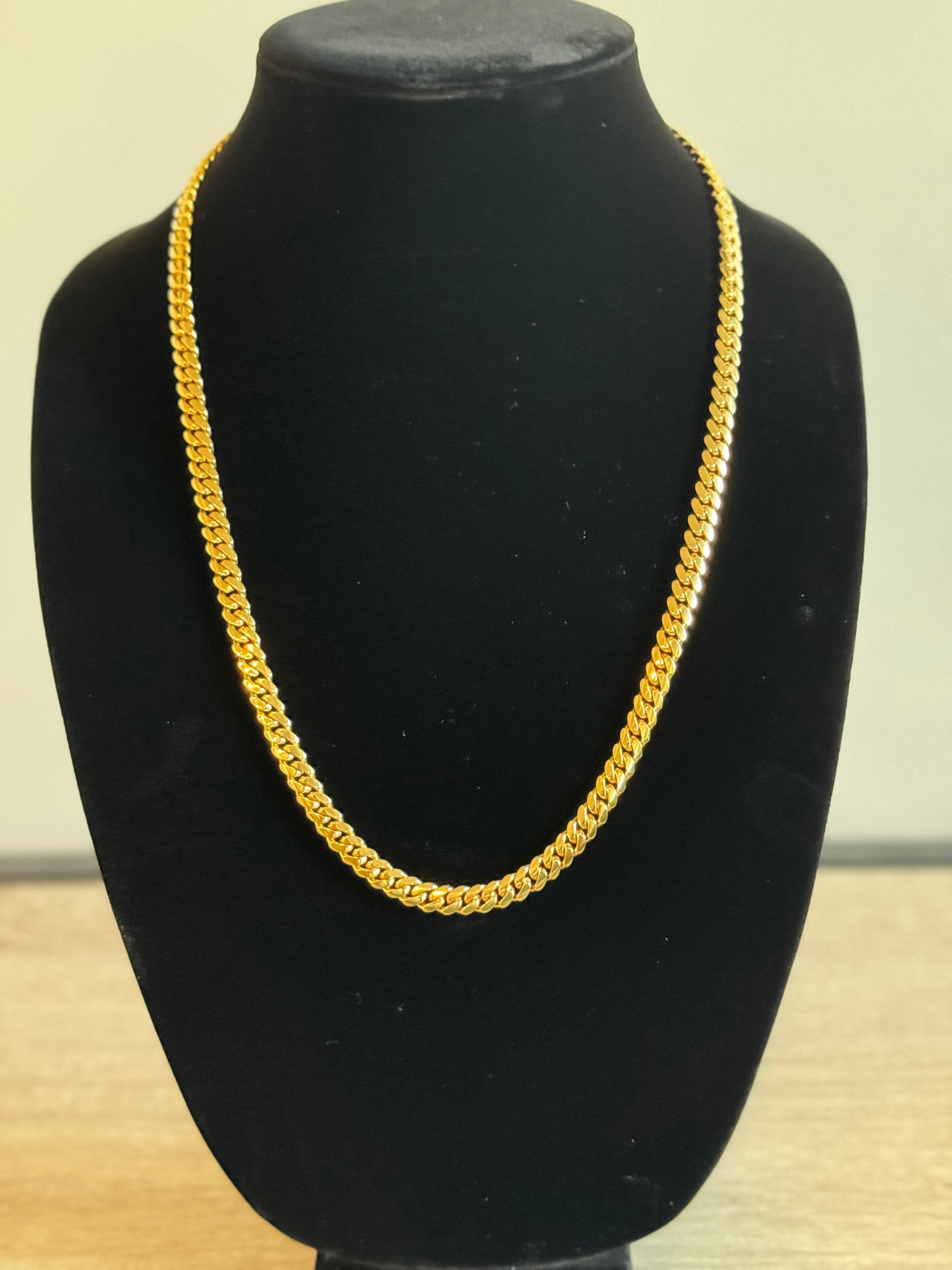 14k Yellow Gold Cuban Link Chain