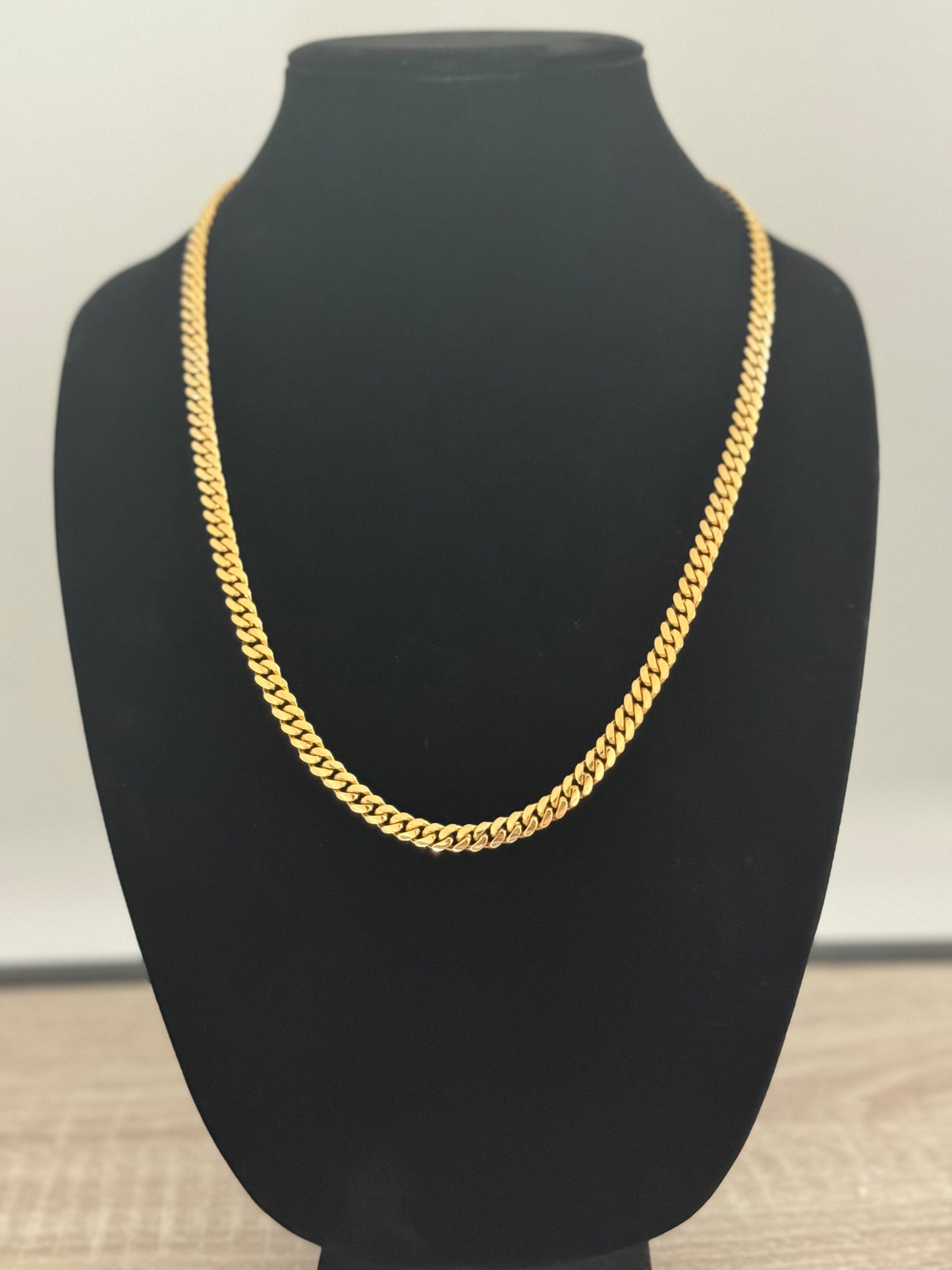 14k Yellow Gold Cuban Link Chain