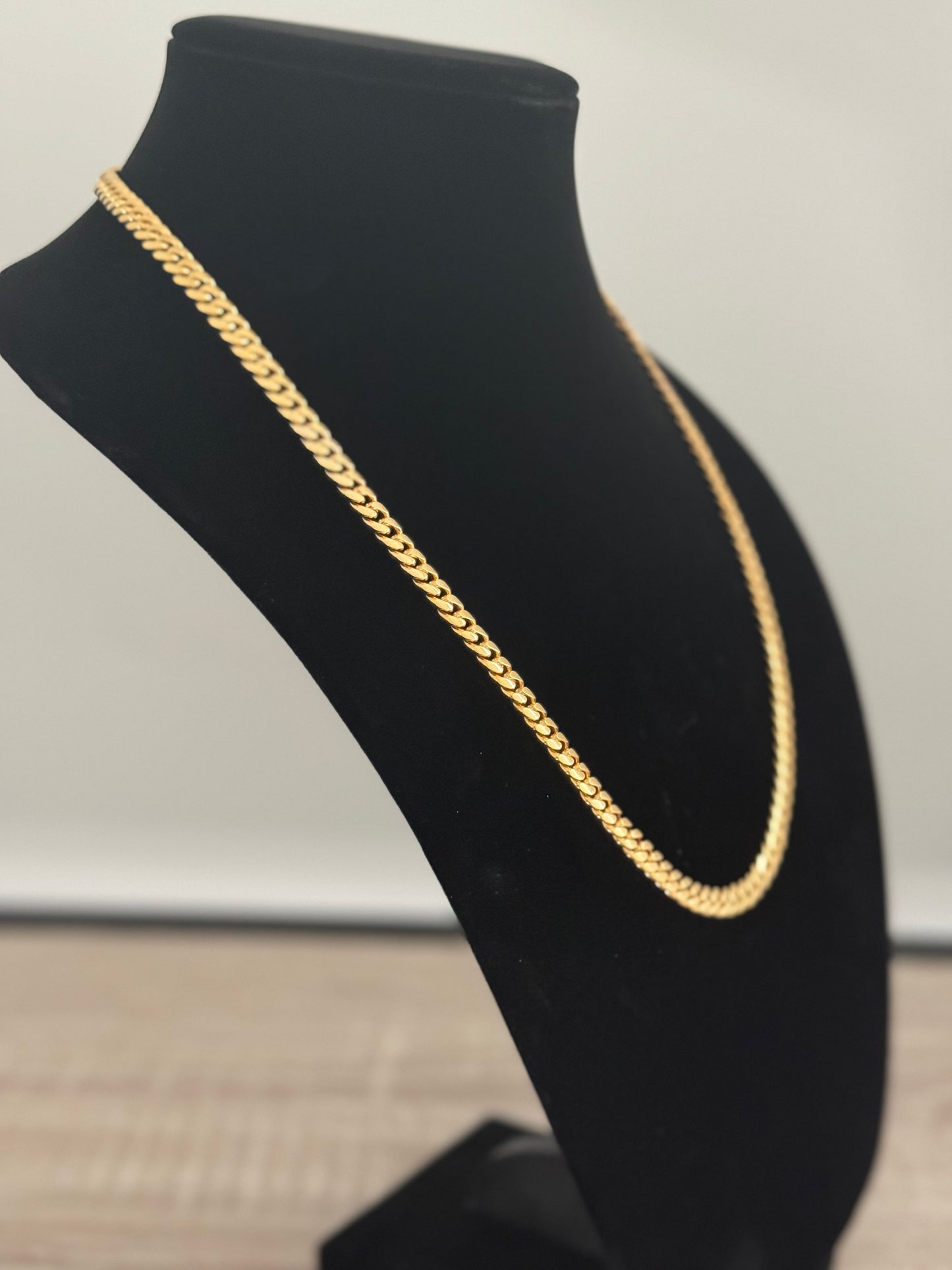 14k Yellow Gold Cuban Link Chain