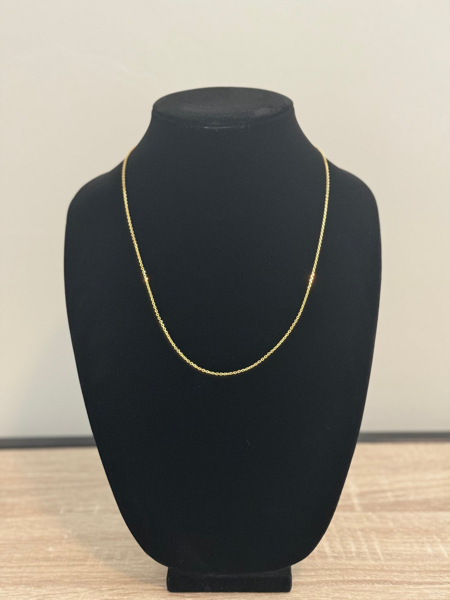 14k Solid Yellow Gold Cable Chain