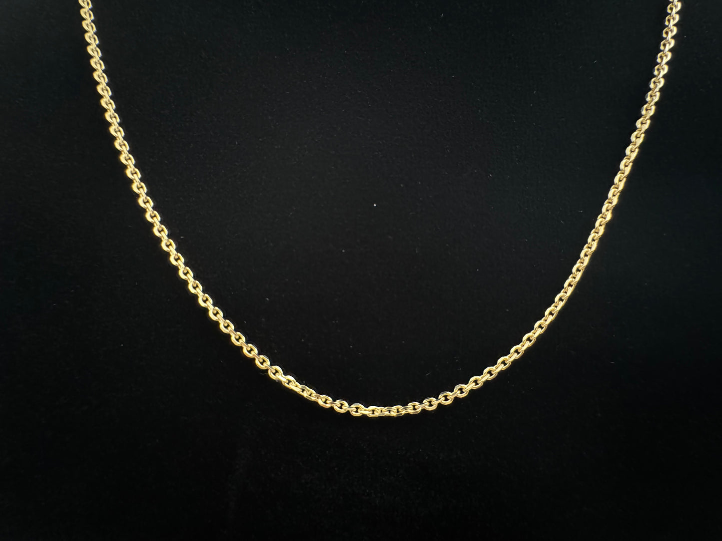 14k Solid Yellow Gold Cable Chain