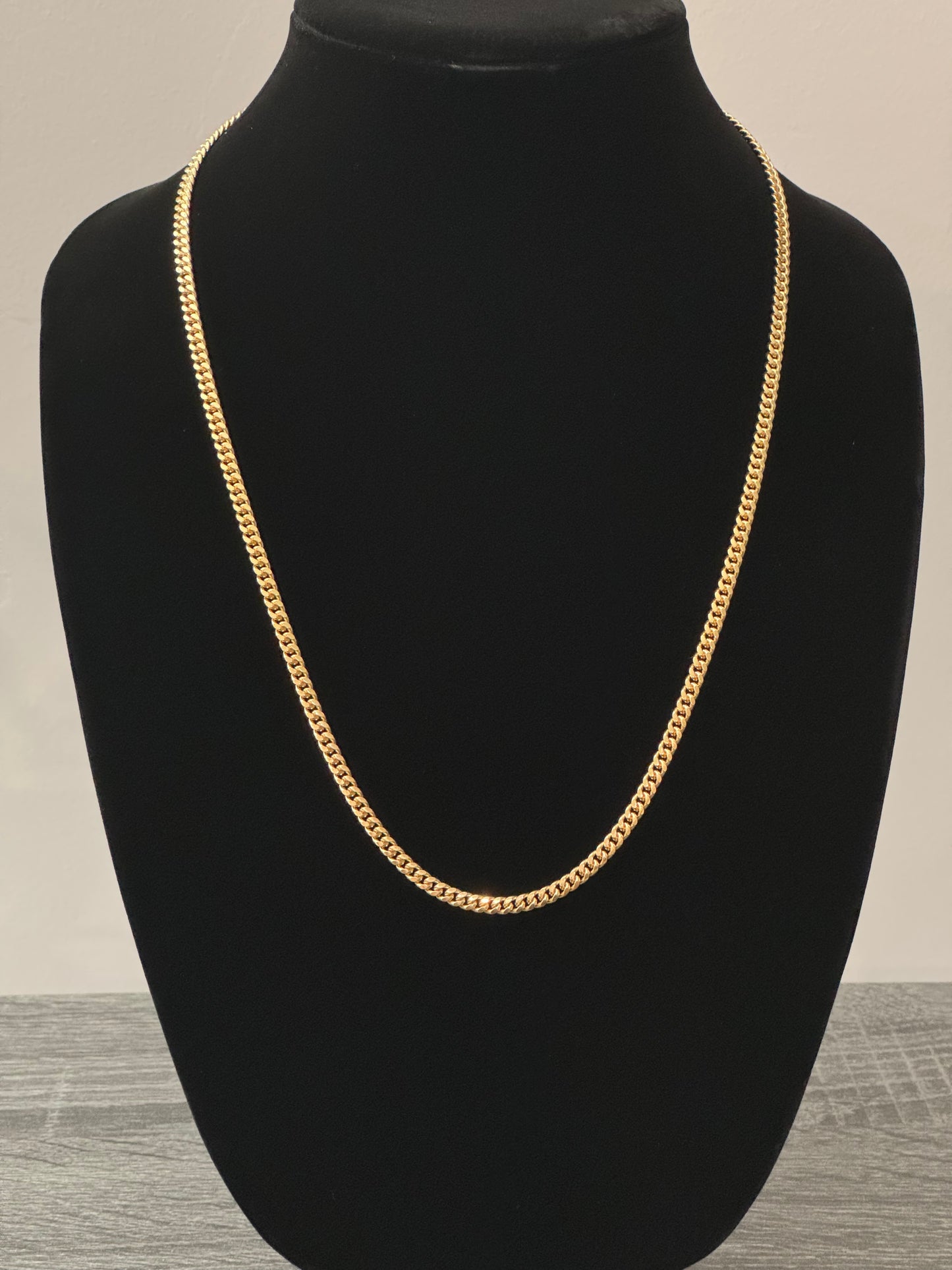 10k Solid Yellow Gold Cuban Link Chain - 30gr