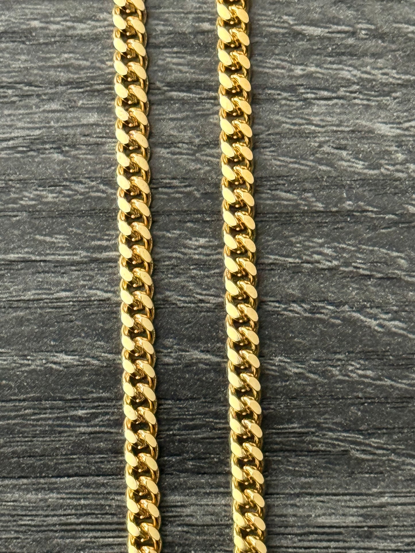 10k Solid Yellow Gold Cuban Link Chain - 30gr